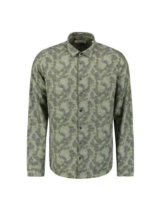 No Excess - Shirt mit Allover-Print grün - Gr. - L