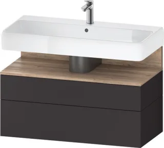 Duravit Qatego Waschtischunterbau wandhängend Graphit Supermatt 990x470x590 mm - QA4395055800010 QA4395055800010