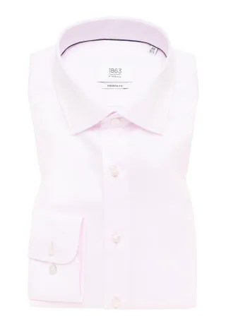 ETERNA - Luxury Shirt Twill Langarm rosa - Gr. - 39/Langarm - 65cm