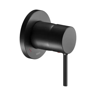 Keuco IXMO Soft Black Selection Einhebelmischer Unterputz rund, schwarz matt 59551370201