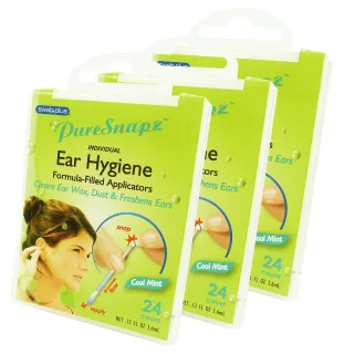 SwabPlus Pure Snapz Ear Hygiene  Ohr Pflege Reinigung Reise Multipack - 3-Pack