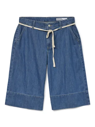 VERO MODA - VMSUZAN MR WIDE DNM STRING JORTS VI3493 light blue denim - Gr. - M