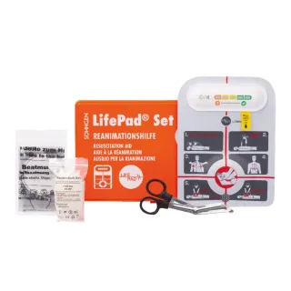 beurer Reanimations-Set - inkl.  Wandhalterung, LifePad®, Handschuhe, Schere und Beatmungstuch