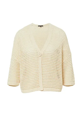 comma - Strickjacke creme - Gr. - XL
