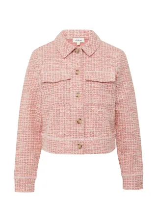 s.Oliver - Sweatshirt Jacke rot|mehrfarbig - Gr. - 44