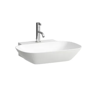 LAUFEN Waschtisch Ino 450x560x145, 1 Hahnloch, ohne Überlauf, LCC weiss, H8103024001111 H8103024001111