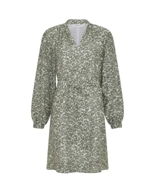 msch copenhagen - Kleid - MSCHSeraphina beige/grün - Gr. - L