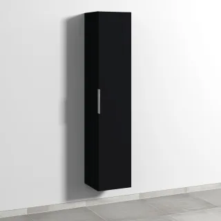 Sanipa 3way Hochschrank mit 1 Tür, Schwarz-Matt UF10908