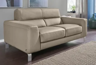CALIA ITALIA 2,5-Sitzer "Simon, hoher Sitzkomfort, modern und elegant, italienisches Designsofa" in zwei Lederqualitäten