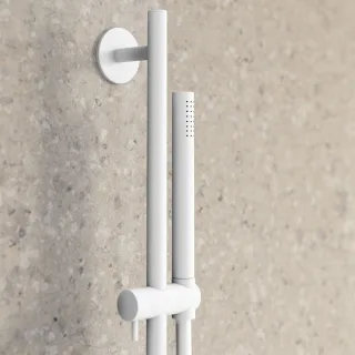 Steinberg Brausegarnitur 90cm, Mikrofonhandbrause, weiss matt, 1001601W 1001601W