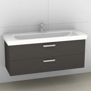 Artiqua 414 Waschtischunterschrank für Subway 2.0 7176D0 Stahlgrau, 414-WU2L-V75-7142-88 414-WU2L-V75-7142-88