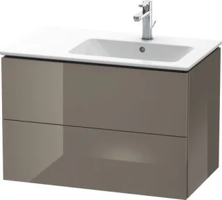 Duravit L-Cube Waschtischunterbau wandhängend Flanell Grau Hochglanz 820x481x550 mm - LC629208989 LC629208989