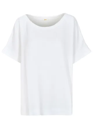 zab company - Da. Struktur-Shirt, 1/2 Arm weiss - Gr. - 38