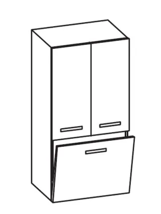 Artiqua 400 Midischrank, Weiß Glanz, 400-MKT-1-60-7050-68 400-MKT-1-60-7050-68