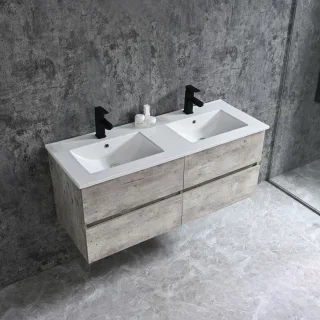Neuesbad Serie 70 Waschtischset B:120, T:46, H:50cm, grau NBHT10122