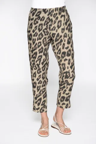 CLARINA - Hose, 7/8 Länge, Alloverdruck natur combo - Gr. - 44