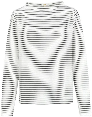 zab company - Da. Shirt, Ringel, Struktur offwhite/anthra - Gr. - 48