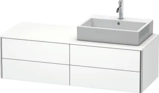 Duravit XSquare Konsolenwaschtischunterbau wandhängend Weiß Matt 1400x548x400 mm - XS4913R1818 XS4913R1818