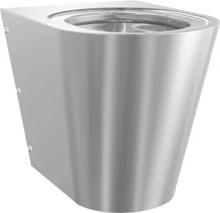 KWC Aquarotter T-WC, CAMPUS, Edelstahl, wandhängend, 360x400x500 mm, ohne Sitz, S. bodenlang, 200010 2000100153