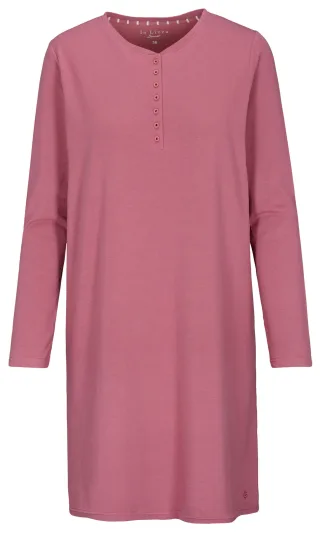 IN LINEA - Da.-Sleepshirt Uni rosewood - Gr. - 38