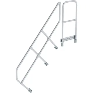 Munk Zweiter Handlauf für Treppe mit Plattform 45° - 600506