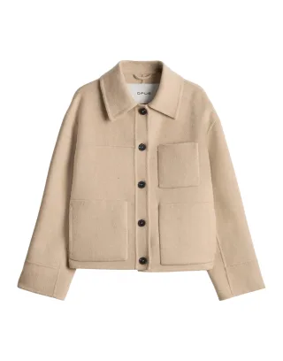 Opus - Jacke im Woll-Mix - Helia beige - Gr. - L