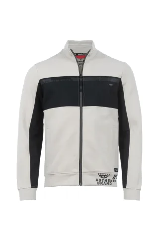 squesto - Sweatjacke pebble - Gr. - M