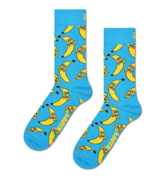 happy socks - Angry Banana Sock Blau - Gr. - 38