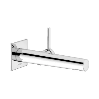 Keuco EHM Waschtischarmatur IXMO 59516, eckig Wandmontage, 219 mm, verchromt, 59516011102 59516011102