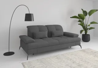 sit&more 2,5-Sitzer "Amica, inkl. Sitztiefenverstellung und Armteilverstellung" wahlweise mit Kopfteilverstellung und Bettfunktion
