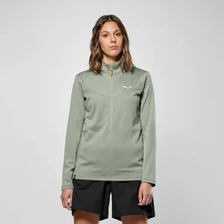 SALEWA - Puez Cammino Polarlite Half Zip Jacke Damen - Grün (Gr.40)