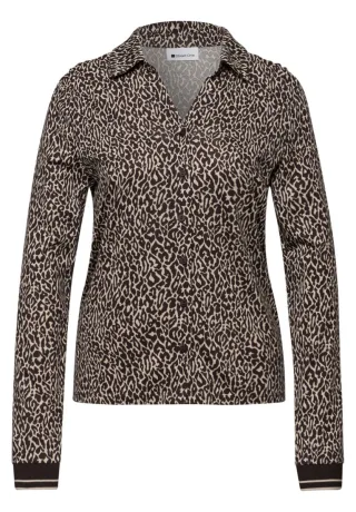 Street One - Leo-Shirt braun - Gr. - 34