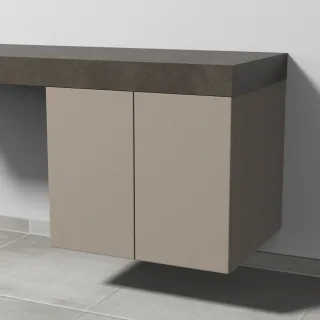 Sanipa Anbau-/Solitärschrank 2morrow (P2392) 510x600x520 Sandgrau-Matt, P239267 P239267