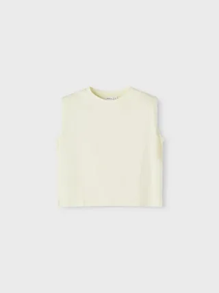 NAME IT - NKFJISIGNE CAPSL TOP lemon icing - Gr. - 146/152