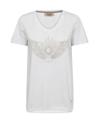 MOS MOSH - MMGethi O-SS Glam Tee white - Gr. - S
