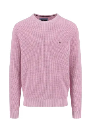 FYNCH-HATTON - O-Neck, Structure, Supersoft magnolia - Gr. - S