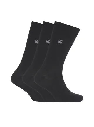 G-STAR Socken "SAGE, 3 PACK SOCKS" Packung, 3 Paar tlg. unifarben mit Logostickerei
