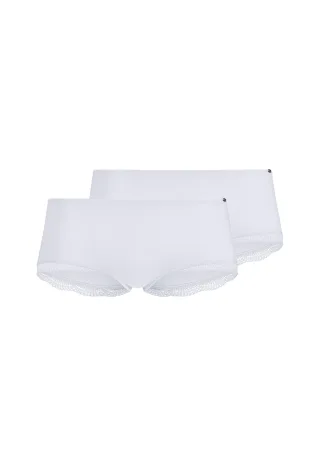 SKINY - Skiny Damen Pants 2er Pack Classicotton white - Gr. - 44