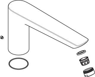 Hansgrohe Auslauf komplett Talis E 3-Loch Wannenarmatur chrom, 92783000 92783000