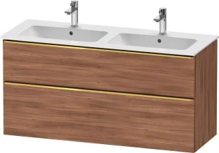Duravit D-Neo Waschtischunterbau wandhängend Nussbaum Matt 1280x462x625 mm - DE4365034790000 DE4365034790000