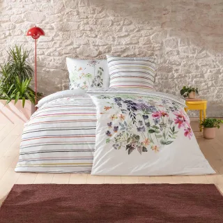 Estella Bettwäsche "Willow" 2 tlg. Hochwertiger Mako-Satin aus 100% Baumwolle