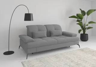 sit&more 3-Sitzer "Amica, inkl. Sitztiefenverstellung und Armteilverstellung" wahlweise mit Kopfteilverstellung und Bettfunktion