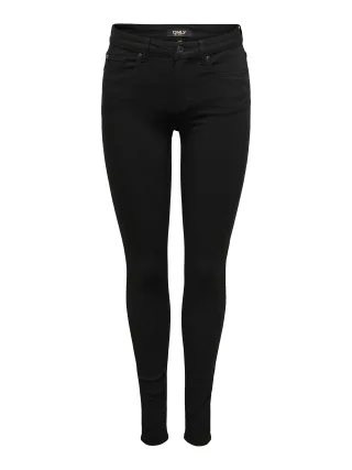 ONLY - ONLBLUSH MID SK 4EVERBLK DNM SOO796 NOOS black denim - Gr. - S/32