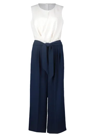 Betty & Co - Jumpsuit patch dark blue/cream - Gr. - 36