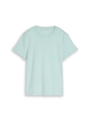 Tom Tailor - Basic T-Shirt aus Baumwolle blue haze - Gr. - XXL