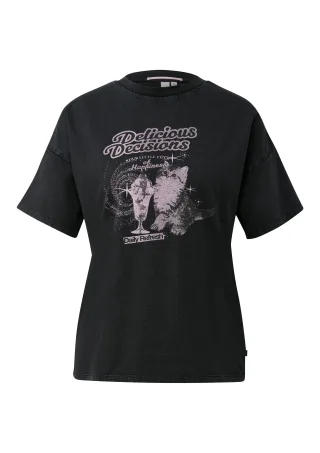 qs - T-Shirt schwarz - Gr. - L