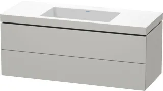 Duravit L-Cube c-bonded Set wandhängend Betongrau Matt 1200x480x500 mm - LC6929N0707 LC6929N0707