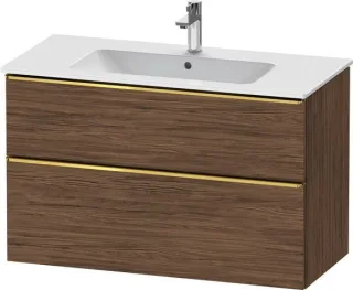 Duravit D-Neo Waschtischunterbau wandhängend Nussbaum dunkel Matt 1010x462x625 mm - DE4363034210000 DE4363034210000