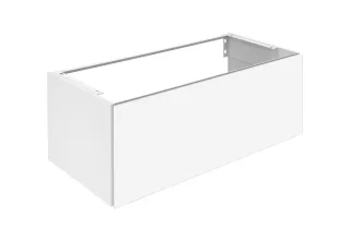 Keuco Waschtischunterschrank X-Line, 1 Frt-Auszug weiß/Glas weiß, 1000x400x490mm, 33171300000 33171300000