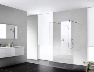 Kermi Walk-In XB FW1 1500x2000, silber hochglanz, ESG klar, XBFW115020VAK XBFW115020VAK